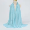 Foulard Hijab en mousseline de soie pour Femme, voile musulman ramadan ,hijab femme musulman,foulard musulmane pour femme, foulard mousseline en Jersey doux de haute qualité hijab islam voile femme musulman,70*180cm