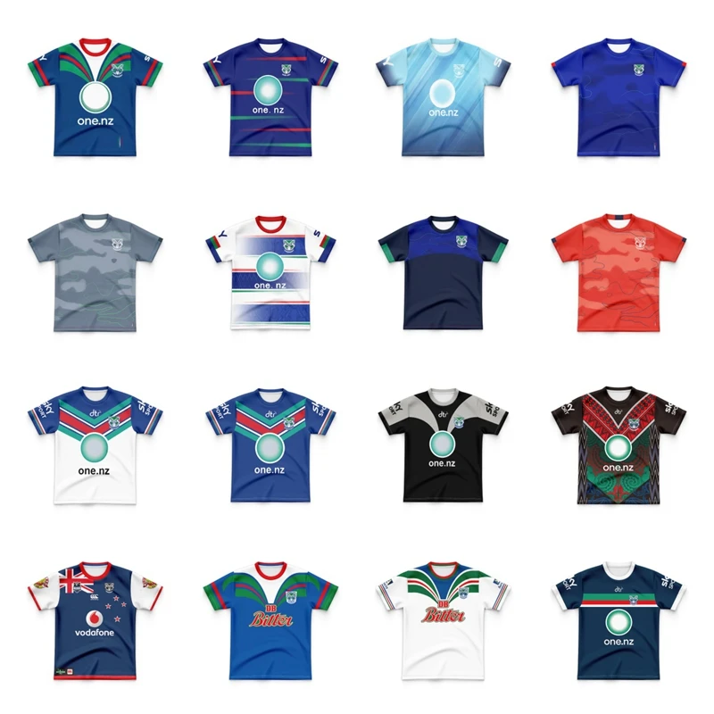 

2023 2024 Kids New Zealand Warriors HomeAwayNativeTraditional Training Rugby Jersey