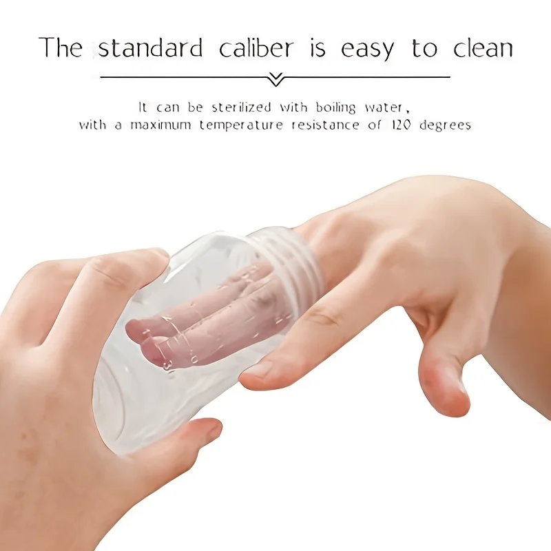 1set Manual Breast Pump With 1 Bottle And 1 Nipple