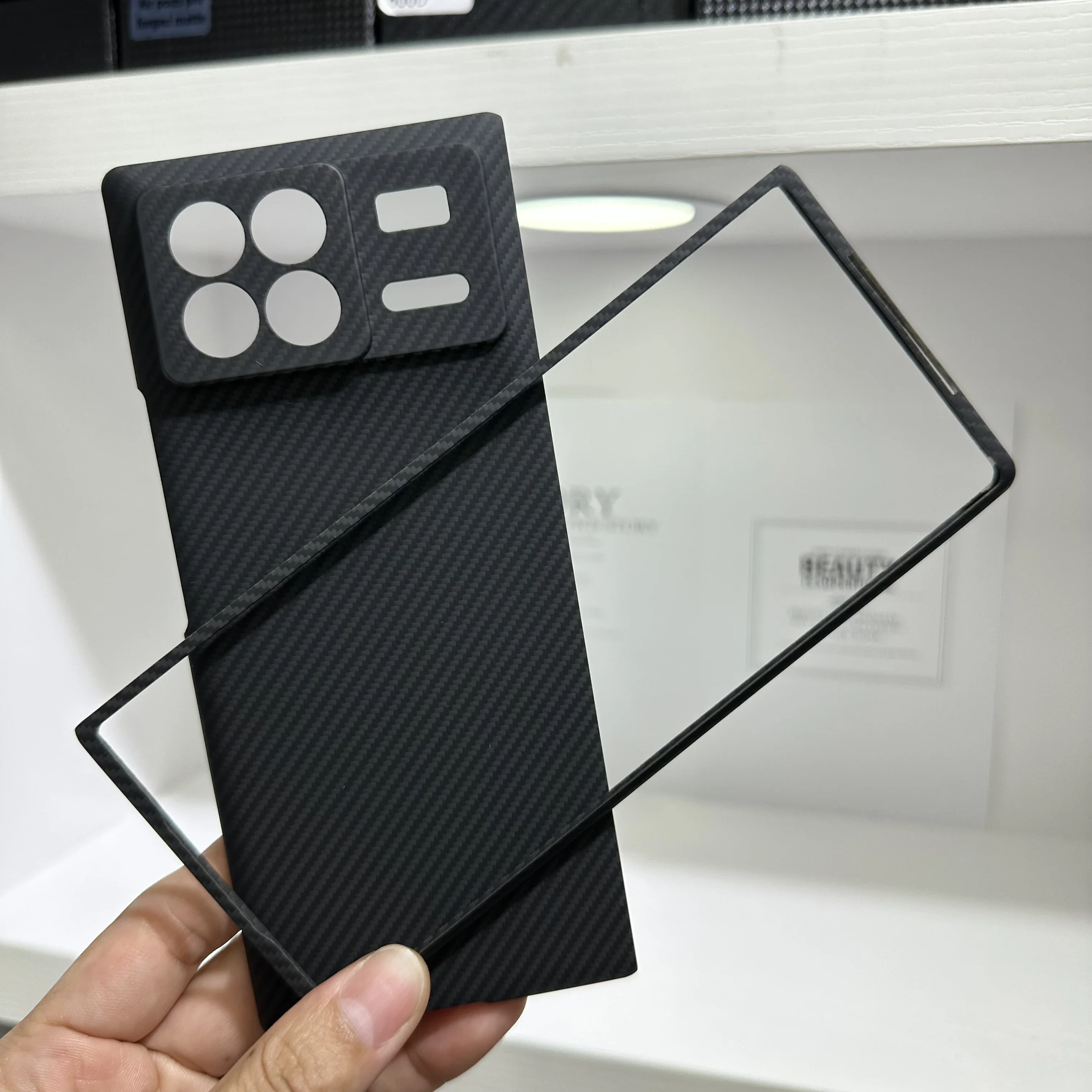 

Dropshipping Real Aramid Carbon Fiber Protective For XIAOMI MIX Fold3 Ultra-Thin High-end Business For MIX Fold3 CASE Cover
