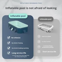 Piscine gonflable en PVC résistante à l'usure, pliable, pour enfants et nouveau-nés, pour la maison et l'extérieur 5