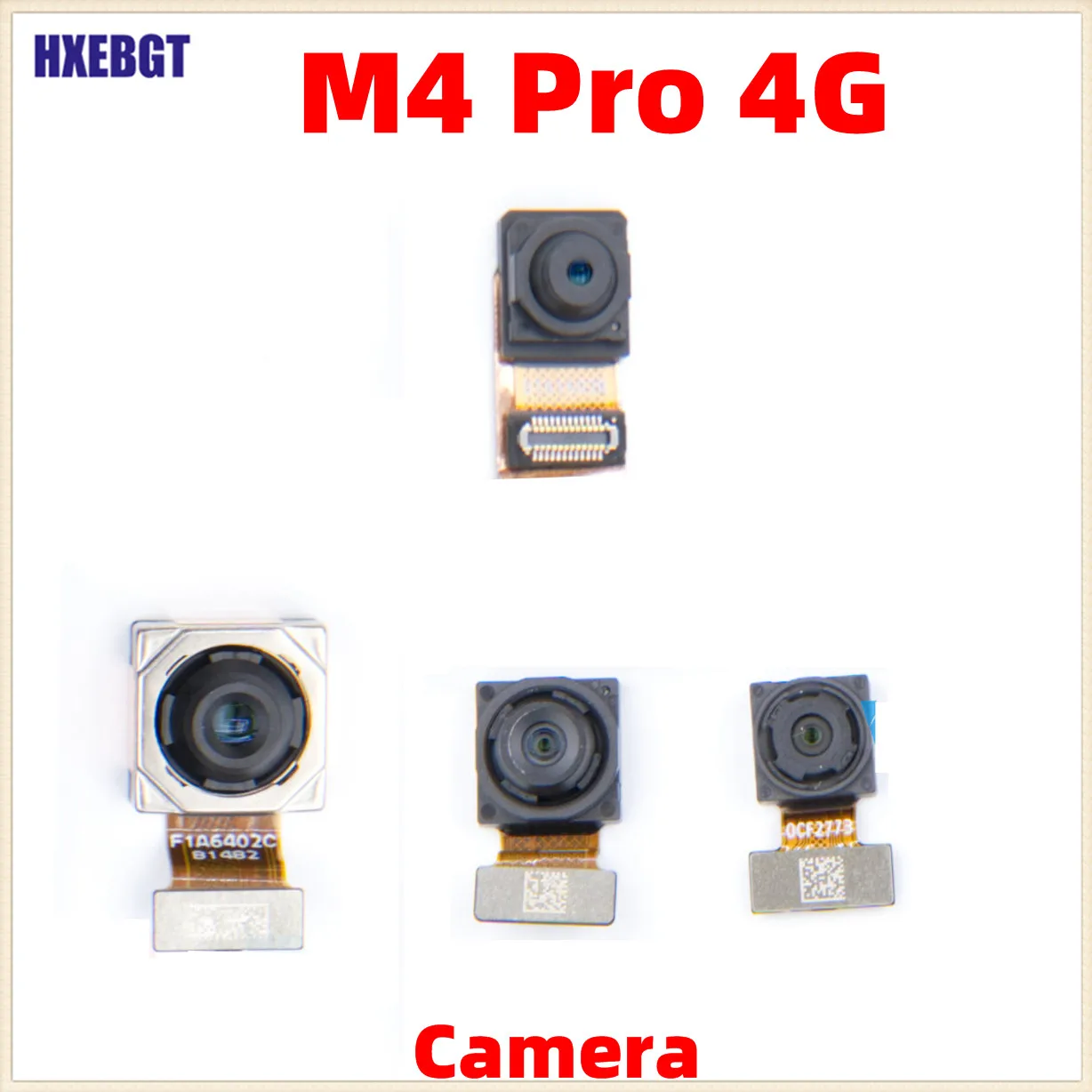 Per Xiaomi Poco M4 Pro 4G Fotocamera Principale Posteriore + Macro + Fotocamera Ultrawide + Parti Dello Smartphone Selfie Cam Anteriore