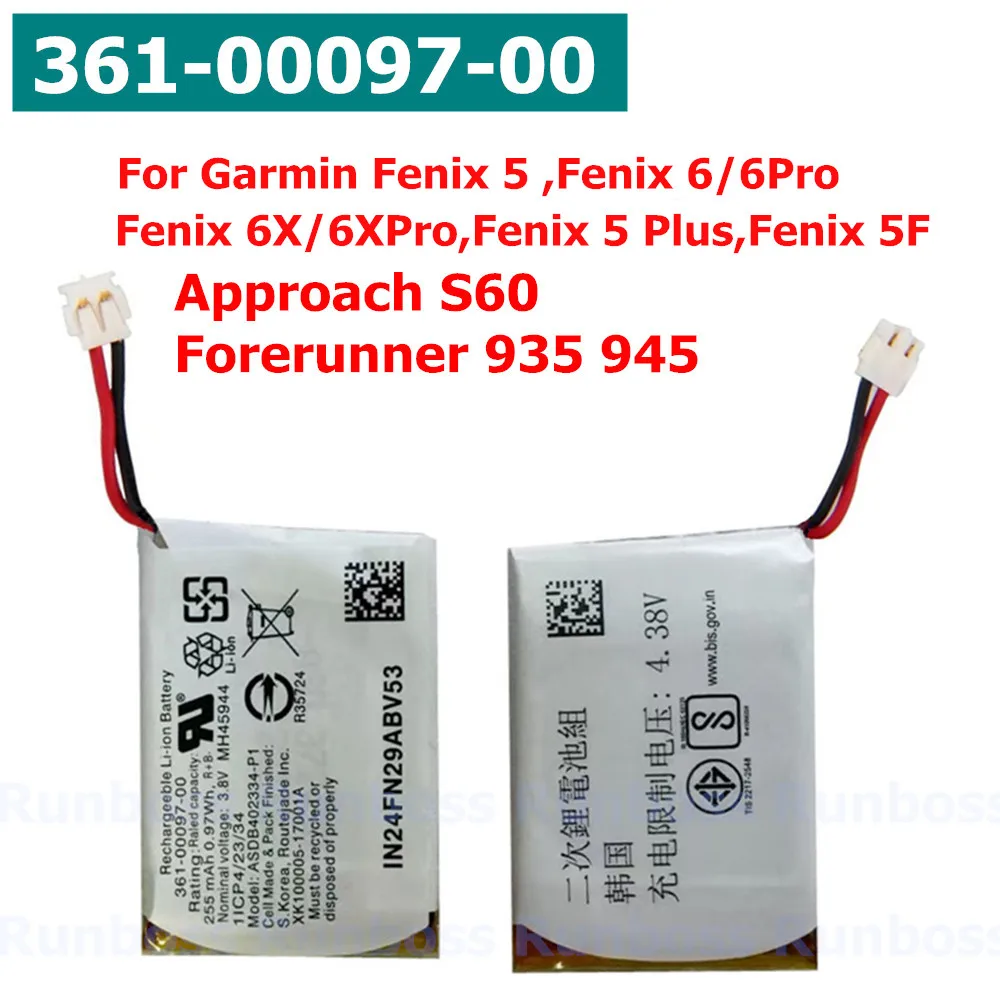 Watch Fenix Akku Replacement Smartwatch Battery For Garmin