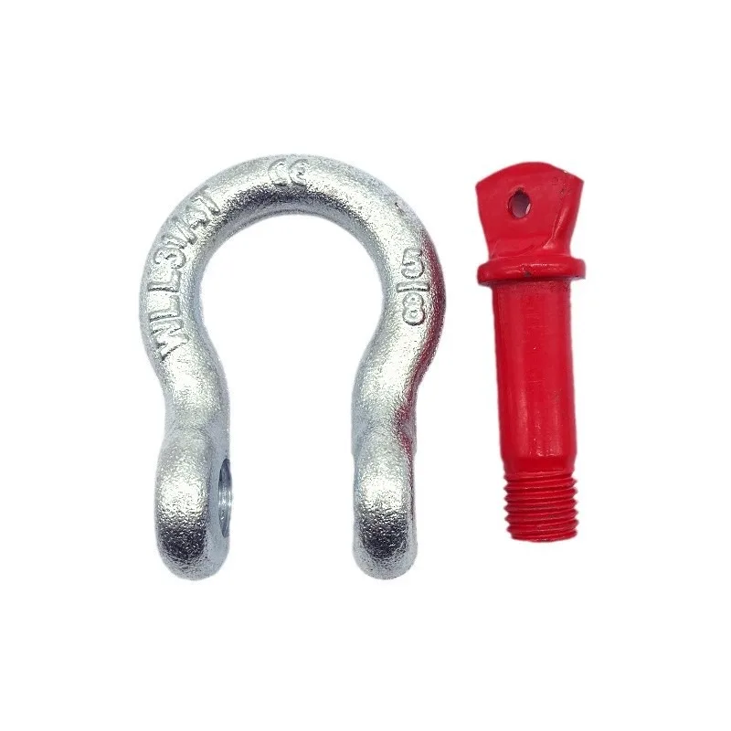 Heavy Duty Forged Carbon Steel D Ring Anchor Shackles - Set of 2