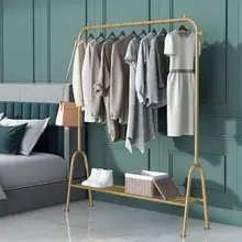 

Simple Modern Household Furniture Clothes Hanger Stand Student Bedroom Hotel Coat Racks Wrought Iron Hallway Porch Storage Shelf