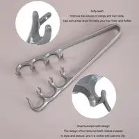Peigne texturant volumateur, peigne à dents larges pour salon, peigne coiffant pour cheveux bouclés et volumineux, pour la séparation des mèches et la création de frange, pour salon et usage domestique 4