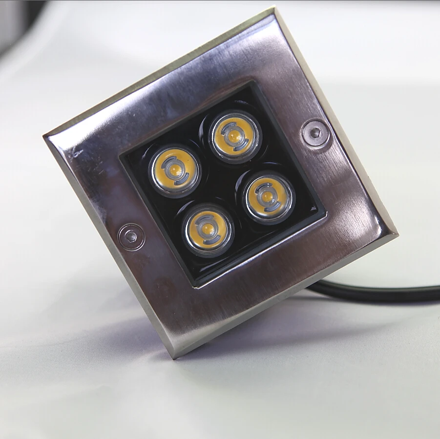 1pcs Waterproof 4W led underground light LED Inground Light Buried Lamps AC85-265V DC12V 24V LED Underground Light for Garden Yard Road Path Spotlight