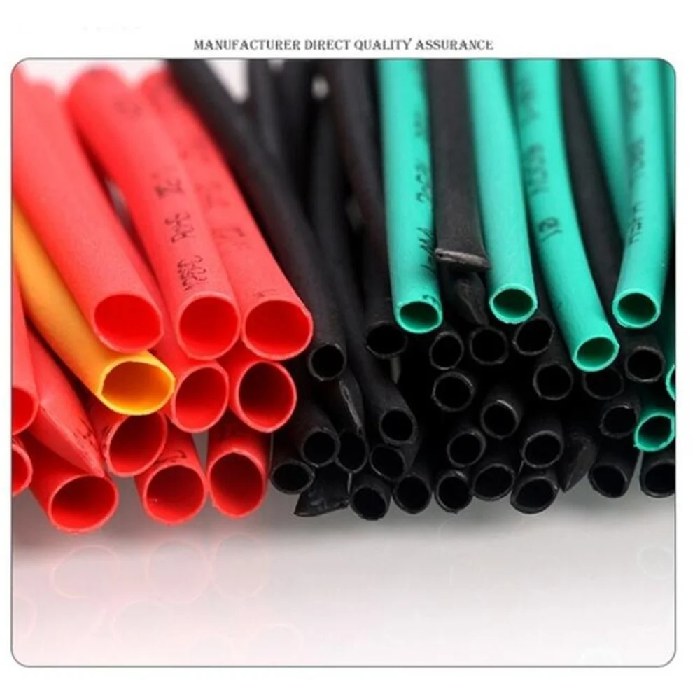 164/328/530 Pcs 2:1 Polyolefin Shrinking Assorted Heat Shrink Tube Wrap Wire Cable Insulated Sleeving Tubing Set heat shrink tubing