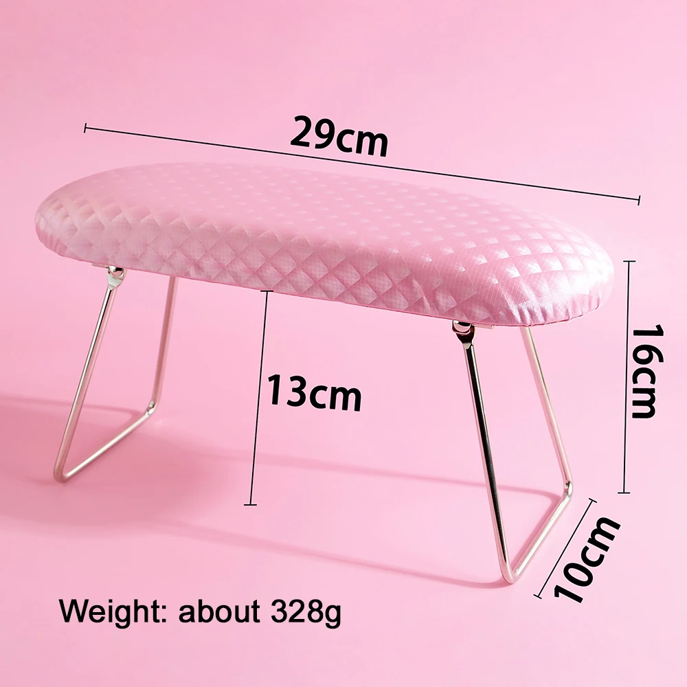 Plaid Waterproof Leather Hand Pillow Arm Rest Cushion Nail Art Wrist Support Pad Soft Pillow Stand for Manicure Salon nail art hand pillow nail arm rest nail hand rest