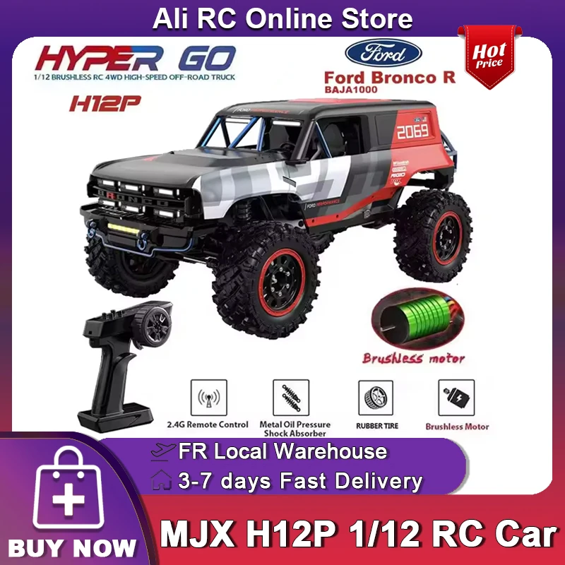 (auf Lager)MJX HYPER GO 1:12 H12P Ford RC Auto 3500KV Bürstenloses ...