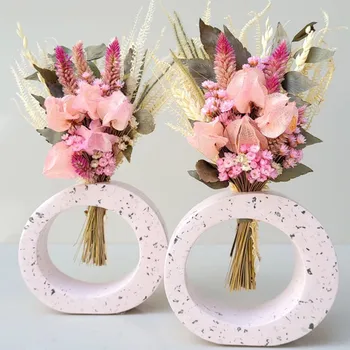 DIY 수경 꽃병 실리콘 몰드 원형 아치 테스트 튜브, 물 배양 꽃병, 석고 시멘트 몰드, 송진 드립 몰드, 홈 데코 상품 이미지