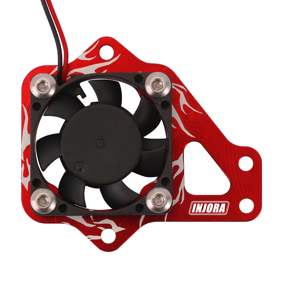 INJORA TRX4 Parts ESC Easy Start Trigger Power Switch Kit For TRX4 1/10 RC  Cooling Fan For ESC