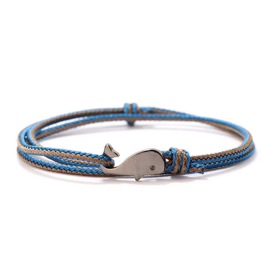 Men Nautical Adjustable Double Layer Bracelet