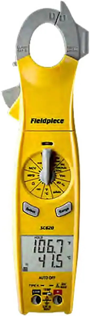 SC640 Loaded Clamp Multimeter with Swivel Head and LED Flashlight