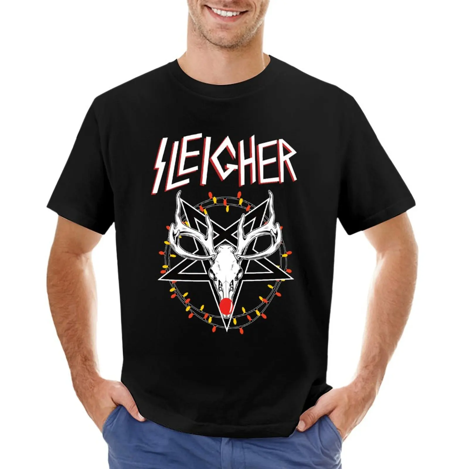 

Rudolph the Reindeer Sleigher Classic T-shirt cute clothes kawaii clothes shirts graphic tees sublime tshirts for men