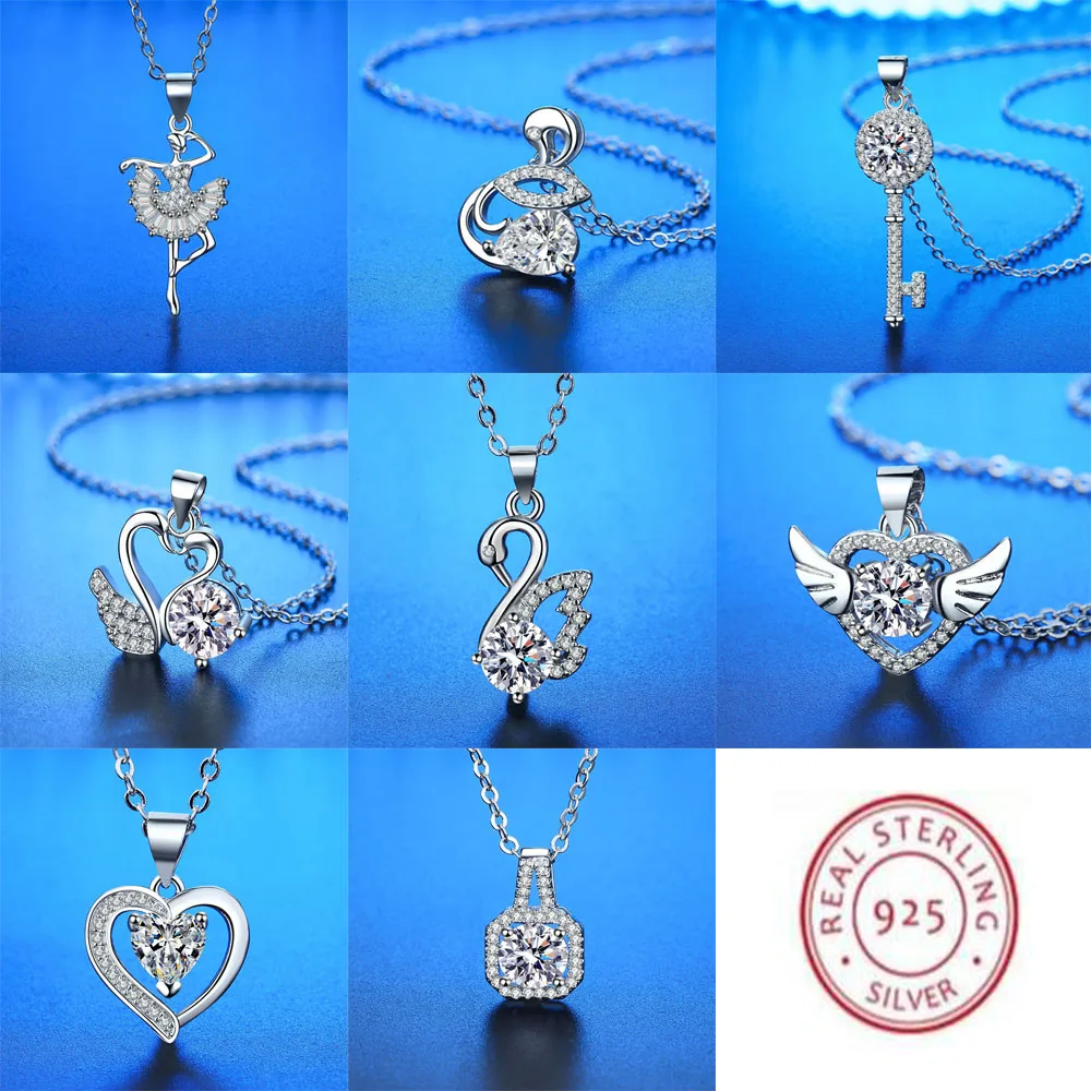 Ensemble Bijoux En Argent 925 Pour Femmes - Coeur, Bague Et Boucles D'oreilles, Neuf Sans Boîte