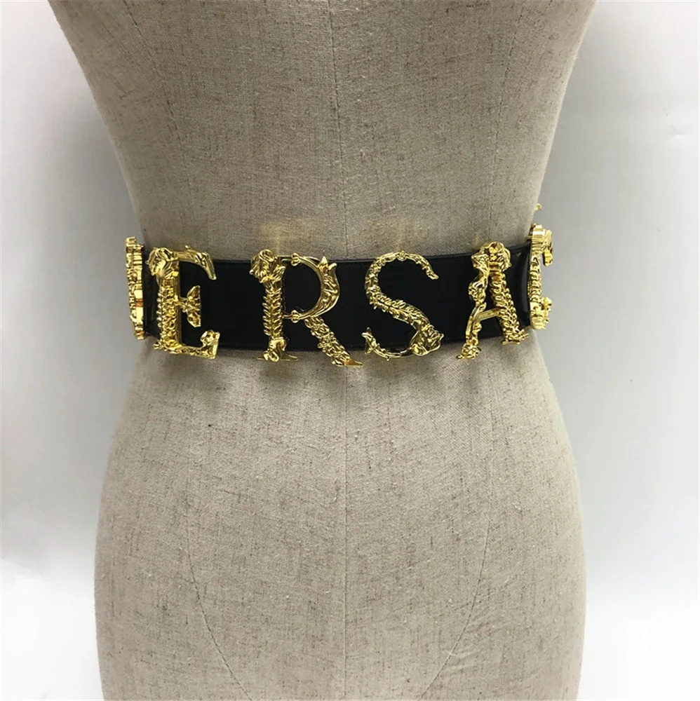 

Women Wide 4CM Luxury Brand Genuine Leather Belt Waistband Alloy Adjustable Pin Buckle Vintage Brand Designer Belt Women's Belts