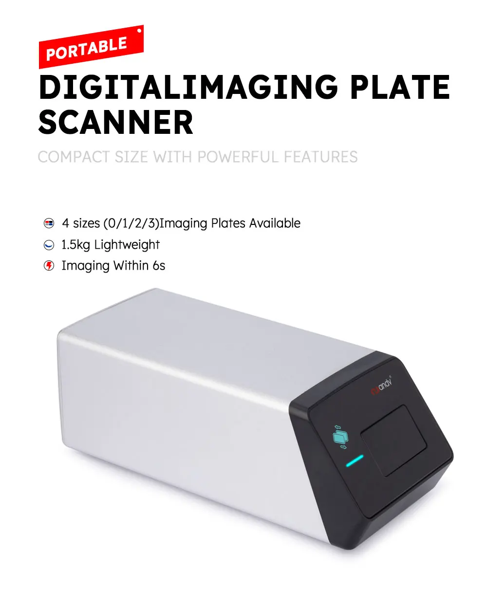 GISTAR Dental Digital Imaging Phosphor Plate Psp Scanner Komfortable Erkennung Zähne Röntgenscanner und Verarbeitungssystem – Detail 1