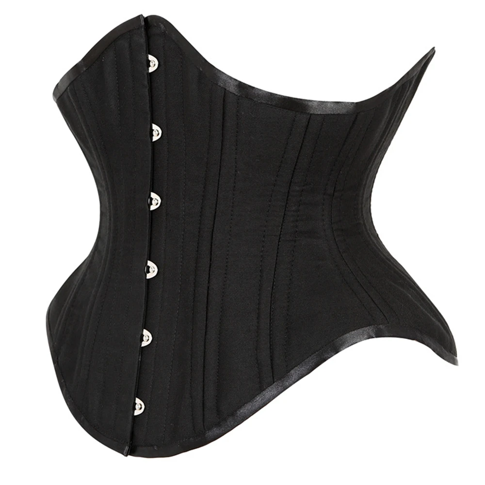 Women's Waist Trainer Short Troso Waist Shaper Spiral Steel Boned Corset Gothic Sexy Underbust Corset Bustier