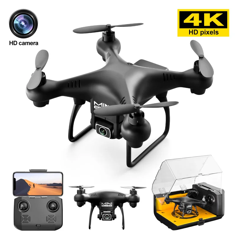 KY908 Mini Drone 4K Professional Aerial Photography 50X Zoom Optical Flow Positioning Remote Control Helicopter Toy Quadcopter