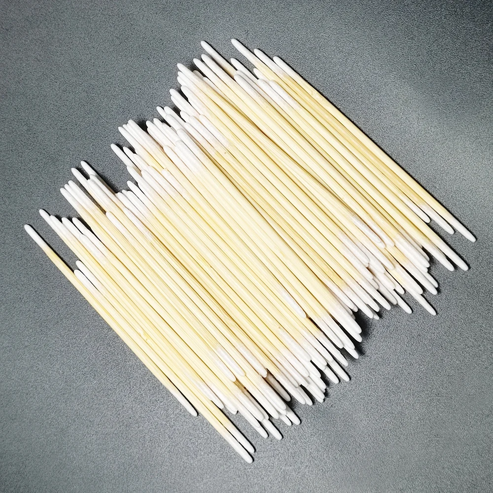 Microblading Cotton Swab with Wood Sticks cotton swabs wood cotton swabs disposable cotton swabs