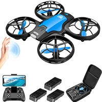 V8 New Mini Drone 4K 1080P HD Camera Drones WiFi Fpv Air Pressure Height Maintain  Foldable Quadcopter RC Dron Toy Gift 1