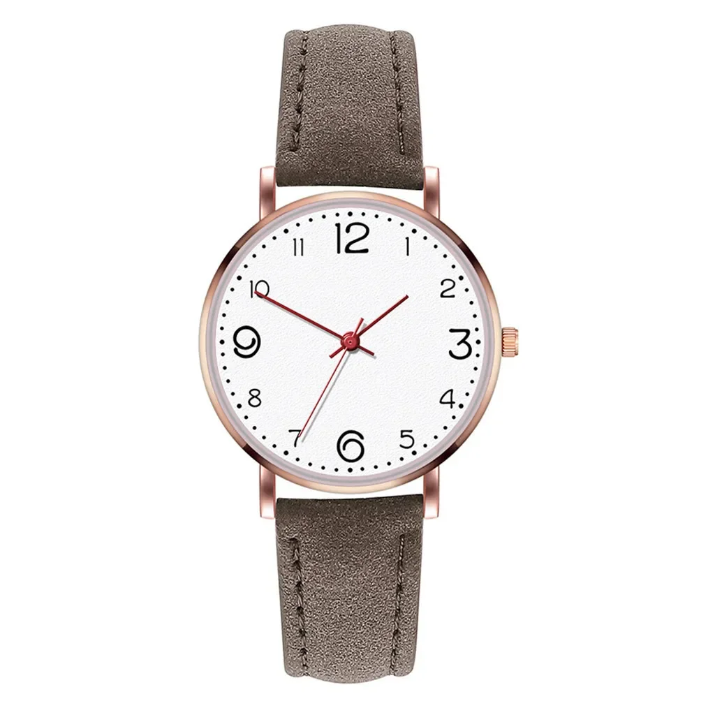 

Fashionable Classic Women's Watches Luxury Quartz Leather Strap Watch Round Small Dial Analog Clock Wrist Watch Zegarek Damski