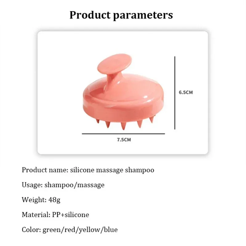 Silicone Combs Wet and Dry Scalp Massage Brush Head Cleaning Adult Baby Soft Household Bath Hair Care Styling Tools Accessories