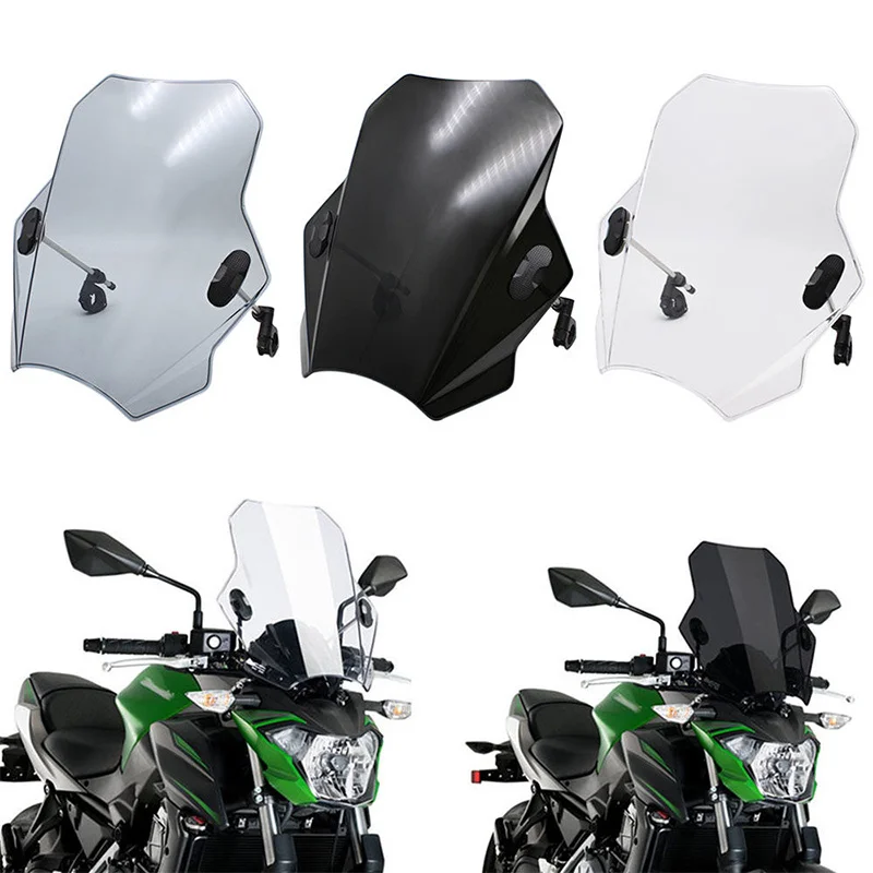 

Motorcycle Windscreen Windshield Universal For YAMAHA MT09 MT07 R1 R3 YS250 K 1600 GTL xl600v vfr 80 R1200RS CBF500 GN125-2F