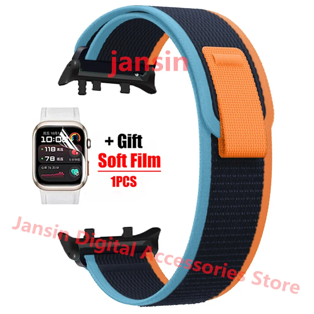 Nylon Loop Band Sport Bracelet with Soft Protector Film - Replaceable Accessories