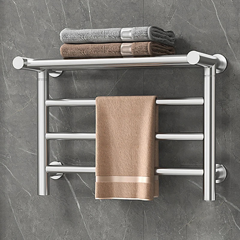 เครื่องอุ่นผ้าเช็ดตัว 304 สแตนเลส 65 ° C อุณหภูมิคงที่ชั้นวางผ้าเช็ดตัวไฟฟ้าอุ่นอัจฉริยะ 500 * 395 * 235 มม. 110 V/220 V 1