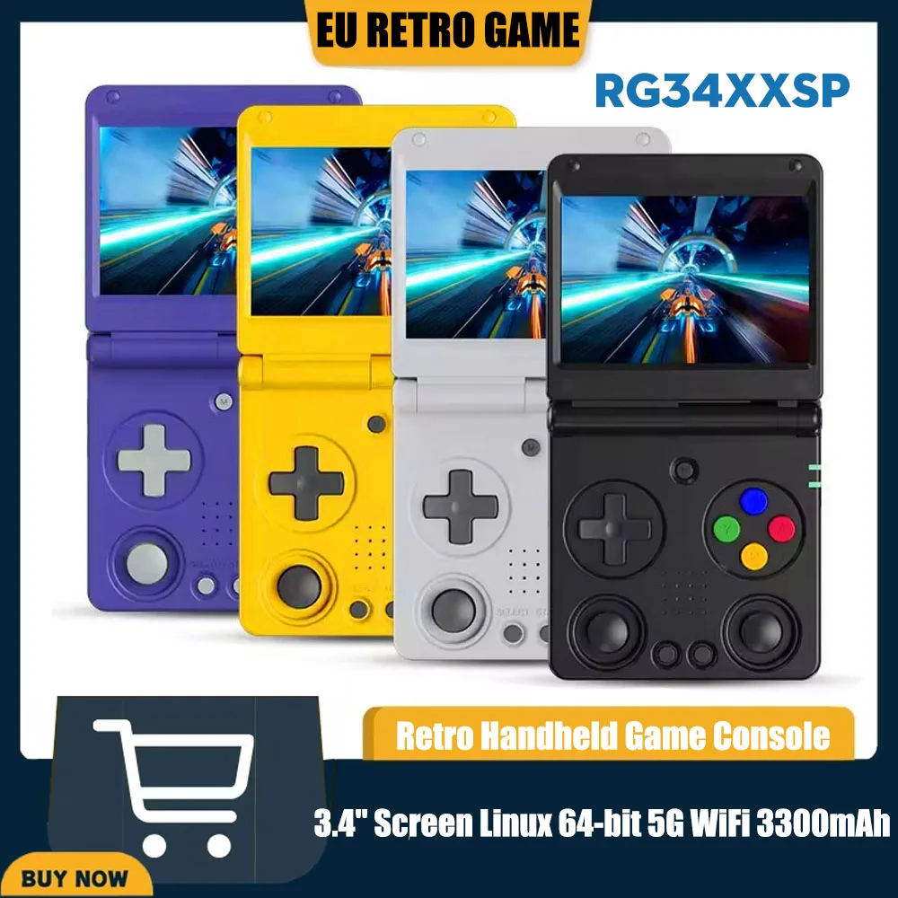 Retro konsola Anbernic RG34XXSP Flip (bez gier) za $47.48 / ~179zł