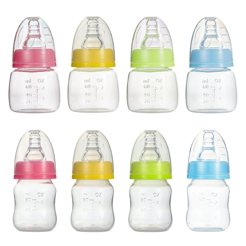 

60ml Baby Nursing Bottle Milk Bottle Newborn Feeder Cone/Curved Fruit Bottle
