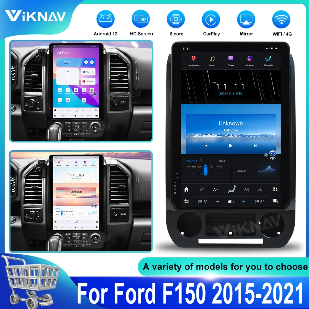 

14.5inch Touch Screen Car Radio For Ford Raptor F150 2015 - 2022 Android 12 GPS Autoradio Multimedia Video Player