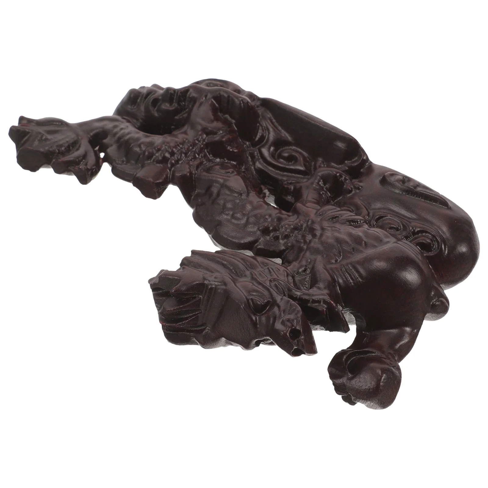 

Wood Hand Carved Dragon Figurine 2024 Chinese New Year Dragon Statue 12Cm Fengshui Zodiac Dragon Sculpture Animal Model Luck