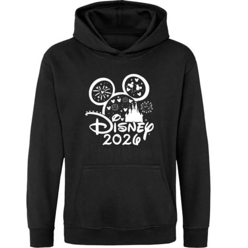 2026 트렌디 코튼 후디, 캐슬 2026 스웨트셔츠 가족 매칭 스웨트셔츠, 2026 스웨트셔츠 여행 성인 및 아동용 모토
