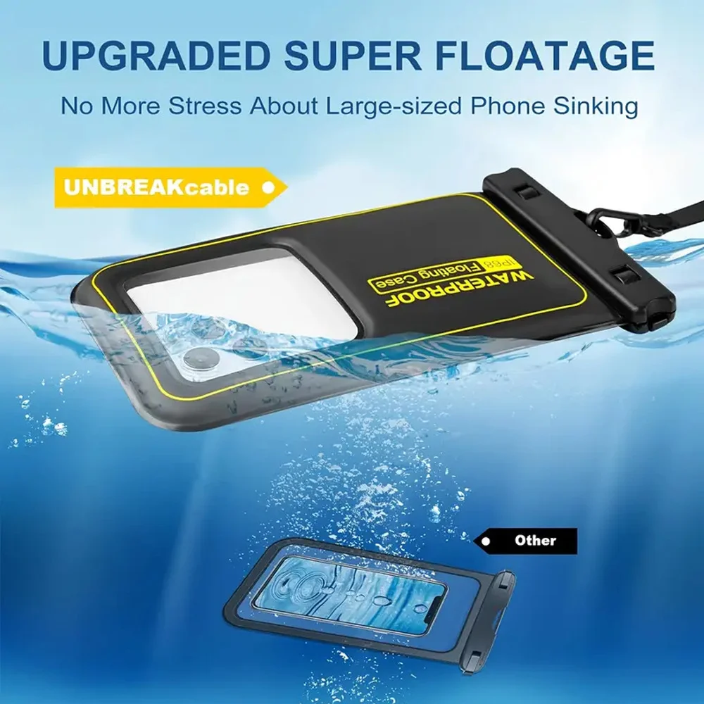 Phone Waterproof Bag - Phone Case with Tether, Essential for Beach, Swimming, Skiing, Drifting, and Surfing - 5