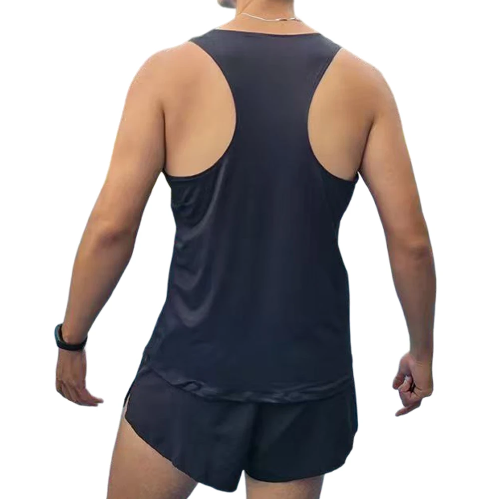 Athletics Running Vest Tank Top fabric close-up