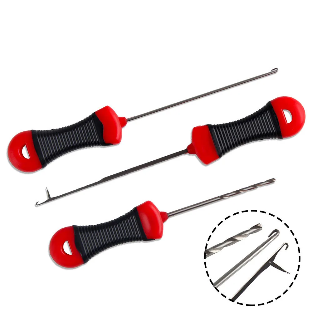 

1-4 Pcs Carp Fishing Boilie Bait Drill Baiting Needle Gate Needle Pellet Hair Rigs Splicing Making Tools Rigs Loading Accessory