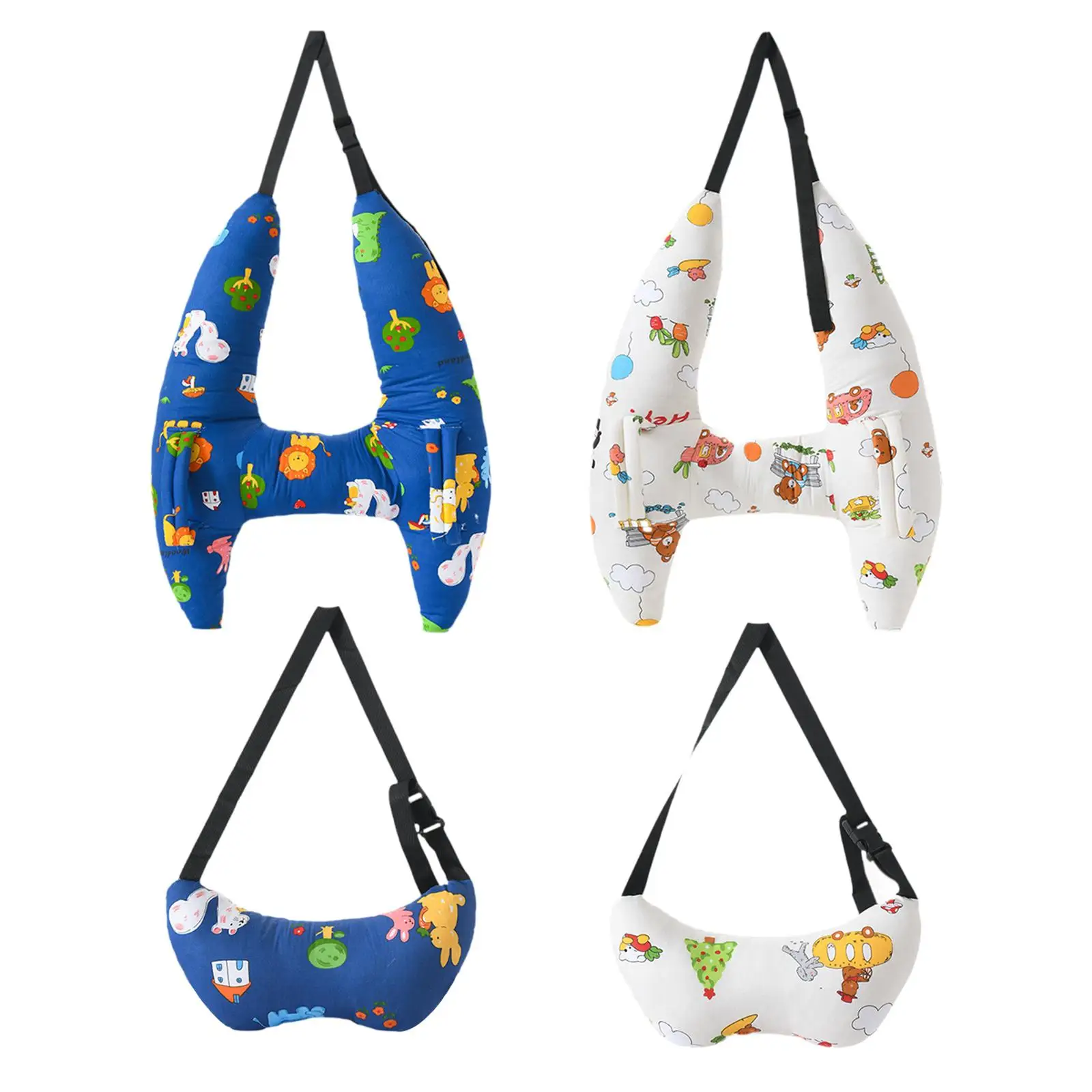 Children`s Car Pillow Rest Pillow for Long Distance Travel Easy to Install Car Mounted Children Pillow Children Travel Pillow