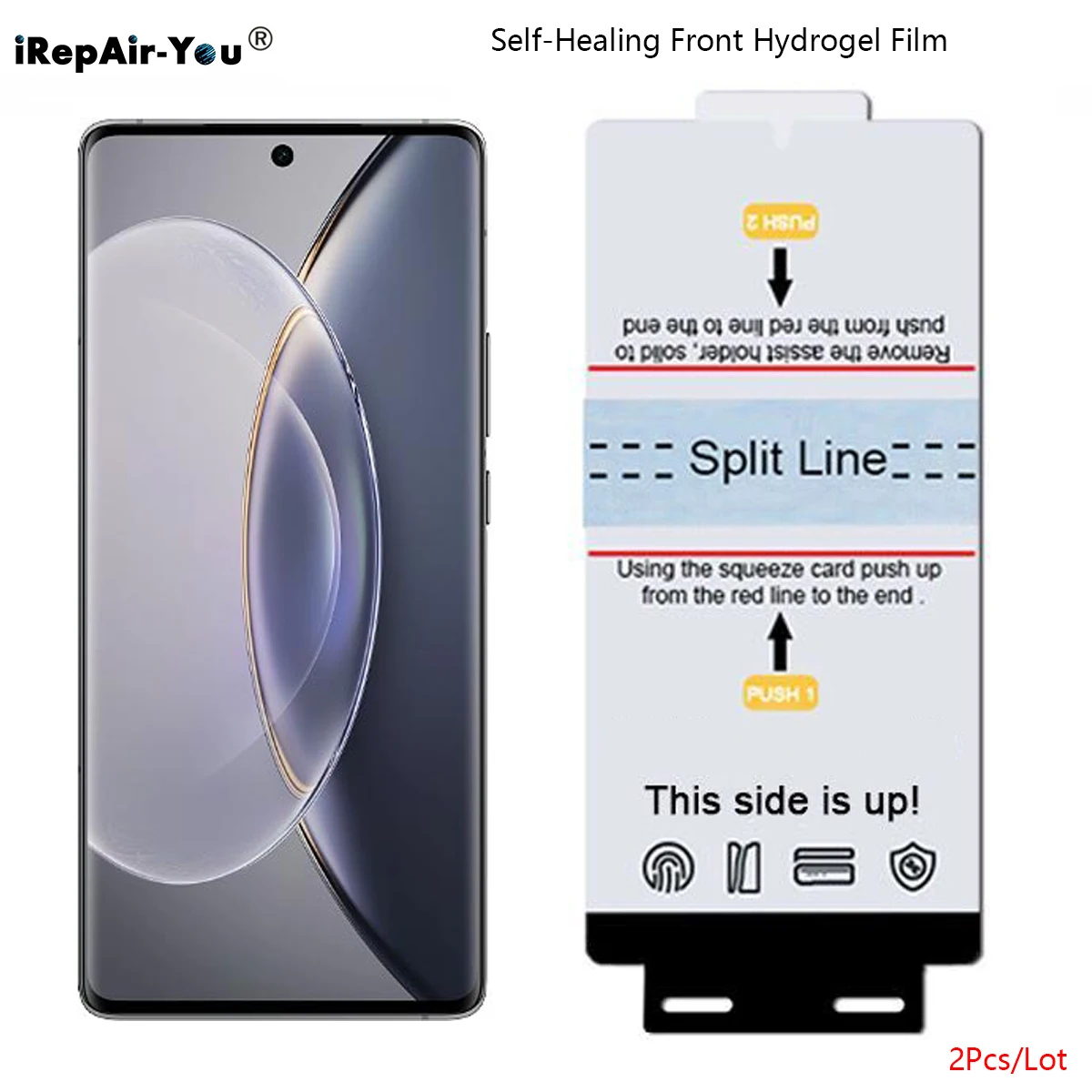 Premium 2-Pack Self-Healing Hydrogel Screen Protector with Installation Tools