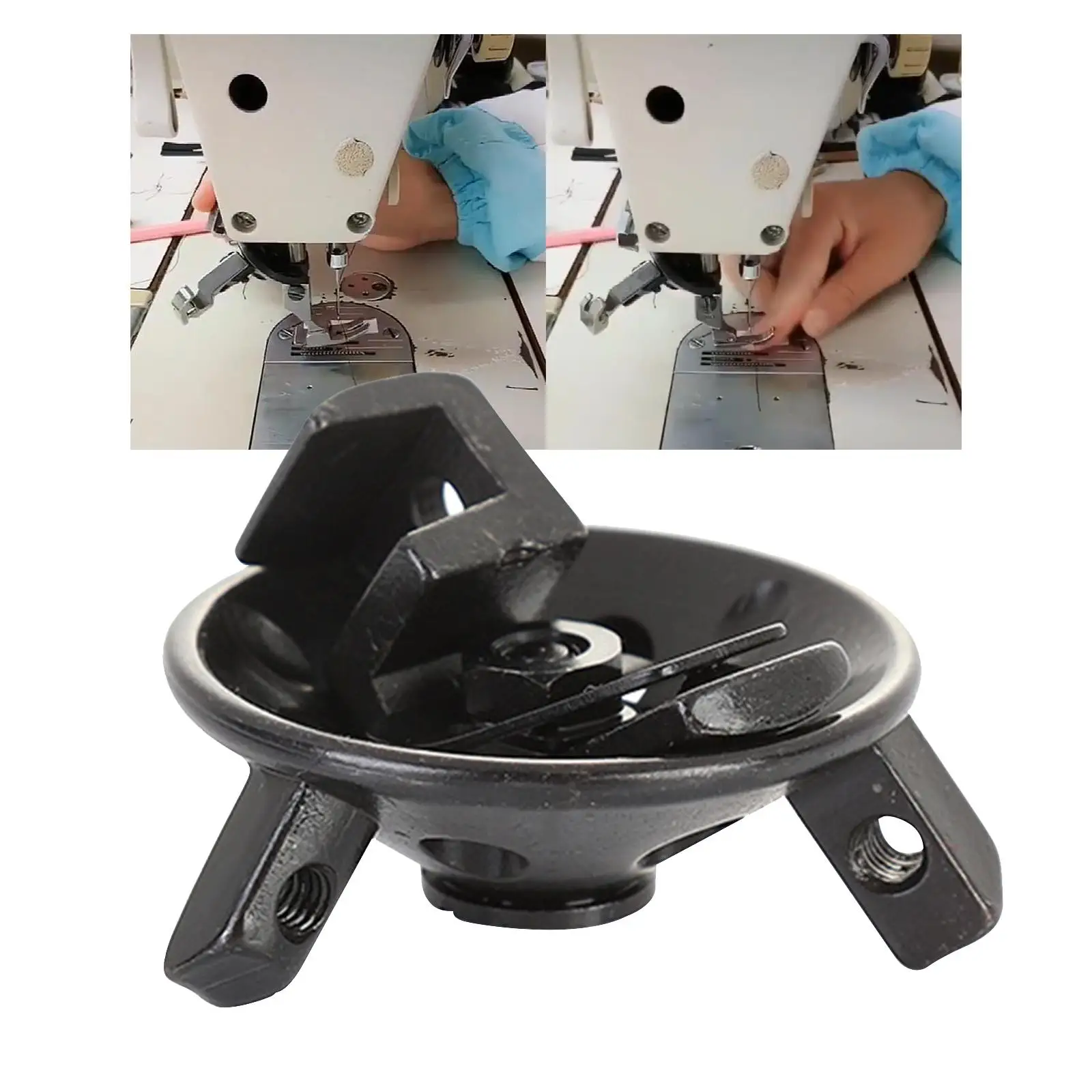 Rotate Roller Presser Foot Holder Quick Change Premium Triangle Presser Foot Bracket for Sewing Machine Roller Presser Foot 2