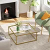 Small Square Coffee Table for Living Room,Simple Modern Center Tables for Small Spaces,Living Room Tea Tables Easy Assembly 6