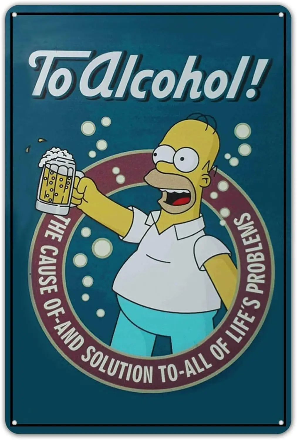 Agedsign Vintage Metal Tin Homer Beer Poster Retro Duff Sign Custom Bar Cafe Restaurant Home Decor es