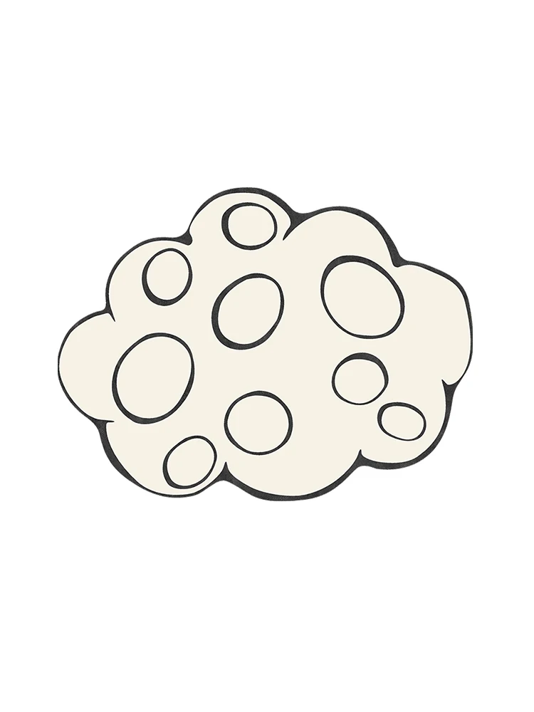 

Modern minimalist cloud carpets, shaped and cute art bedrooms, living rooms, children's rooms, floor mats