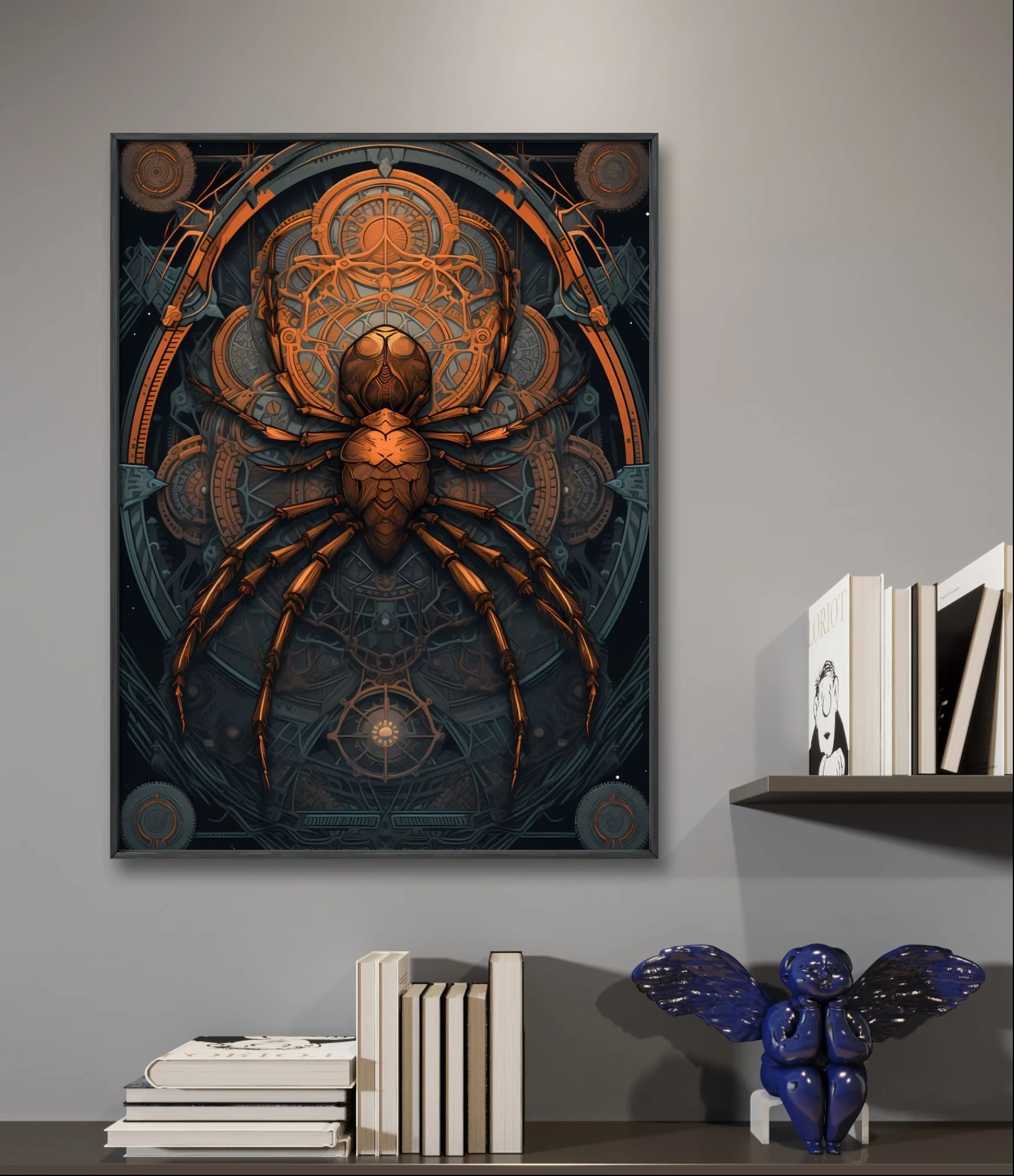 Scary Spider 5D Diamond Embroidery Insect Spider Mosaic Pattern Hand Diamond Painting Rhinestones Cross Stitch Art Home Decor