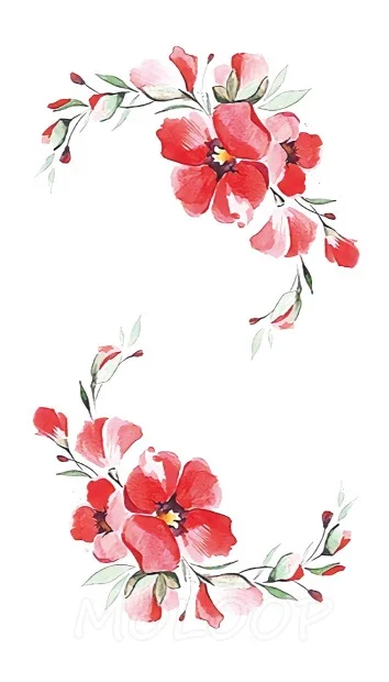 

Tattoos Sticker Body Art flower color ink plant rose Little Element hand Water Transfer Temporary Fake tatto for kid girl boy