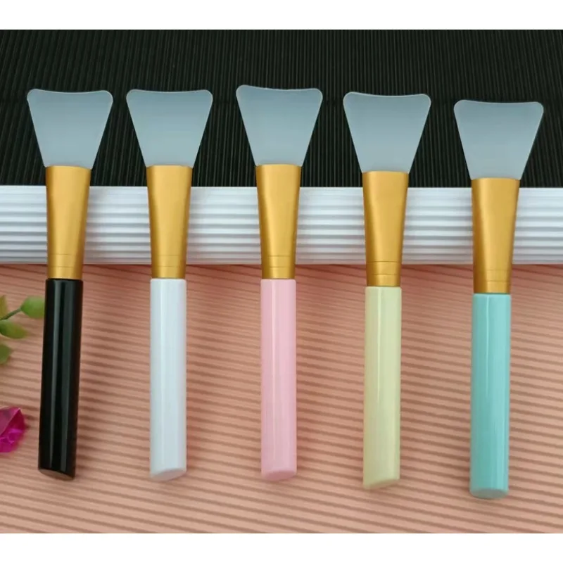 

Silicone Facial Mask Brush Makeup Brush Soft Head Silicone Meirong Brush Mud Film Conditioning Stick Beauty Tool Skin Care Tools