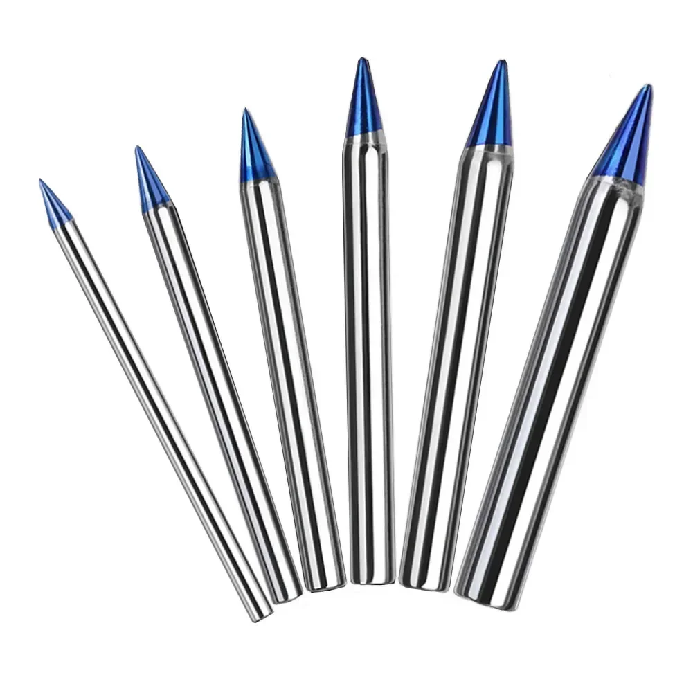 Soldering Iron Solder Iron Kit Soldering Iron Tips 1pc Blue Pointed 30/40/60/80/100/150W External Heat Lead-Free Station Solder