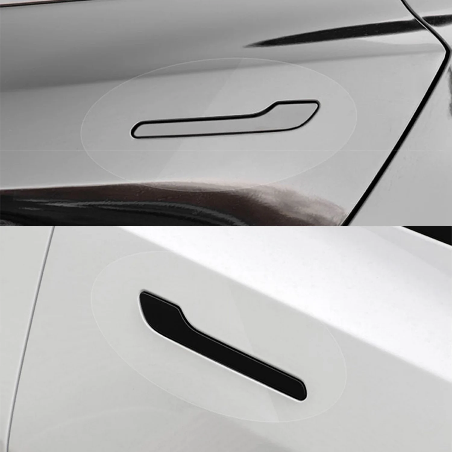 for tesla model 3 model y 2017 2025 door handle scratch protector inverted door handle paint protective tpu film car clothing For Tesla Model 3 Model Y 2017-2025 Door Handle Scratch Protector - Inverted Door Handle Paint Protective TPU Film Car Clothing 6